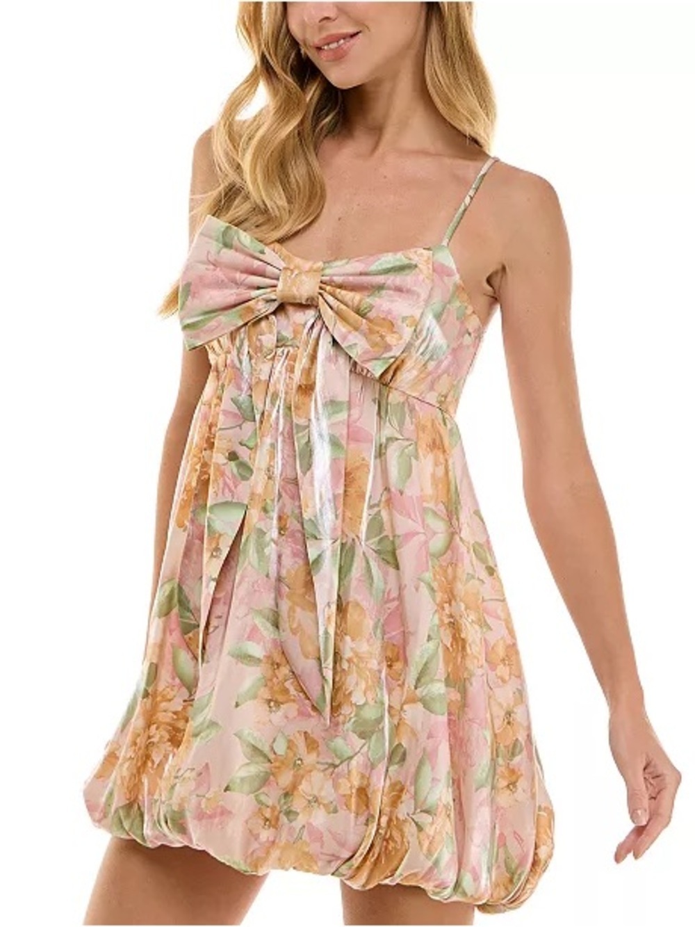 A-lime Shimmer Bubble Dress by SENI & CADE